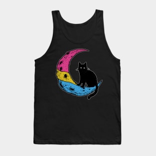 Pansexual Cat Moon Tank Top